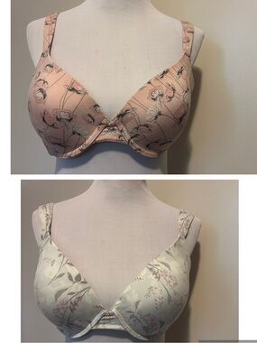 Bundle of 2 Anne Klein Floral Underwire Bras Size 40C